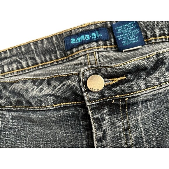 ZANA DI Womens Size 20 Vintage Y2K Ramie Blend Boot Cut Blue Jeans 30" Inseam - Picture 5 of 6